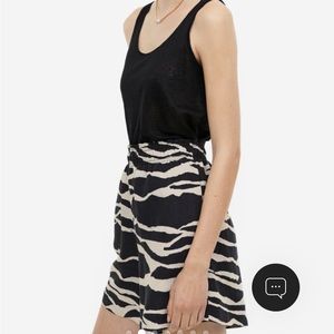 Zebra print H&M flowy shorts!